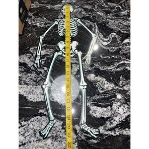 Vintage Beistle Skeleton 21" Halloween Jointed Die Cut Figure